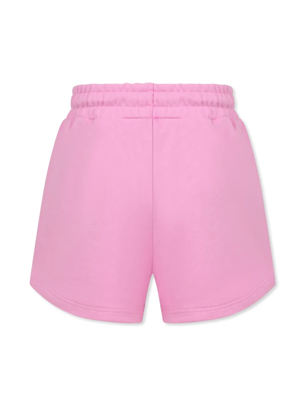 MSGM Kids logo-print track shorts - Roze