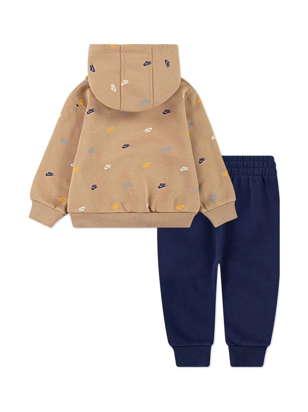 Nike Kids logo print tracksuit set - Beige