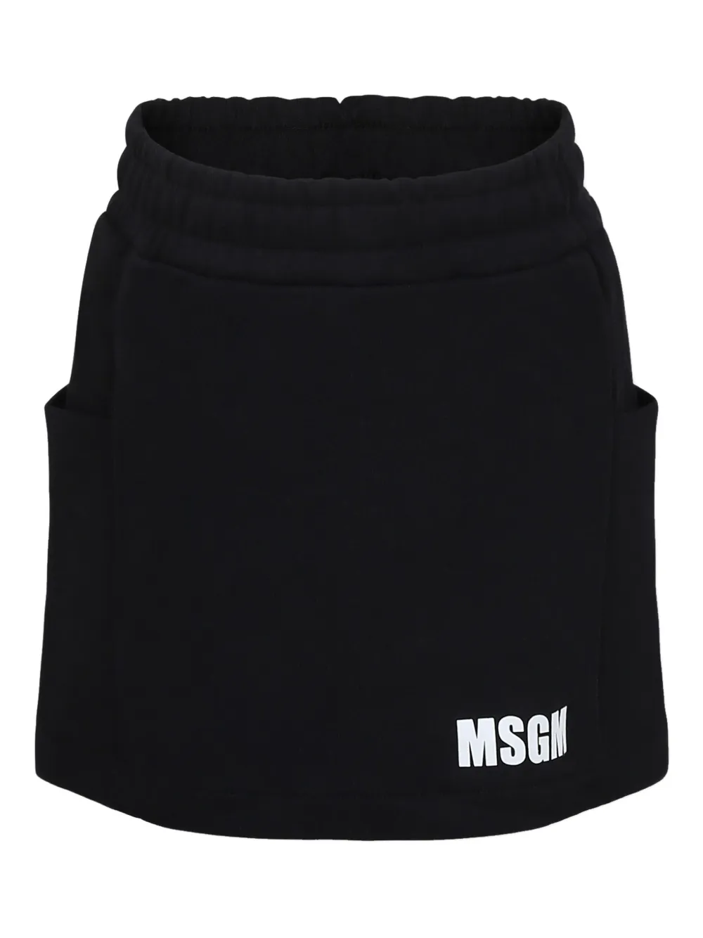 MSGM Kids Mini-rok met logoprint Zwart