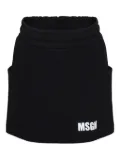 MSGM Kids logo-print mini skirt - Black