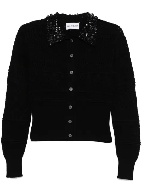 DES PHEMMES openwork cardigan