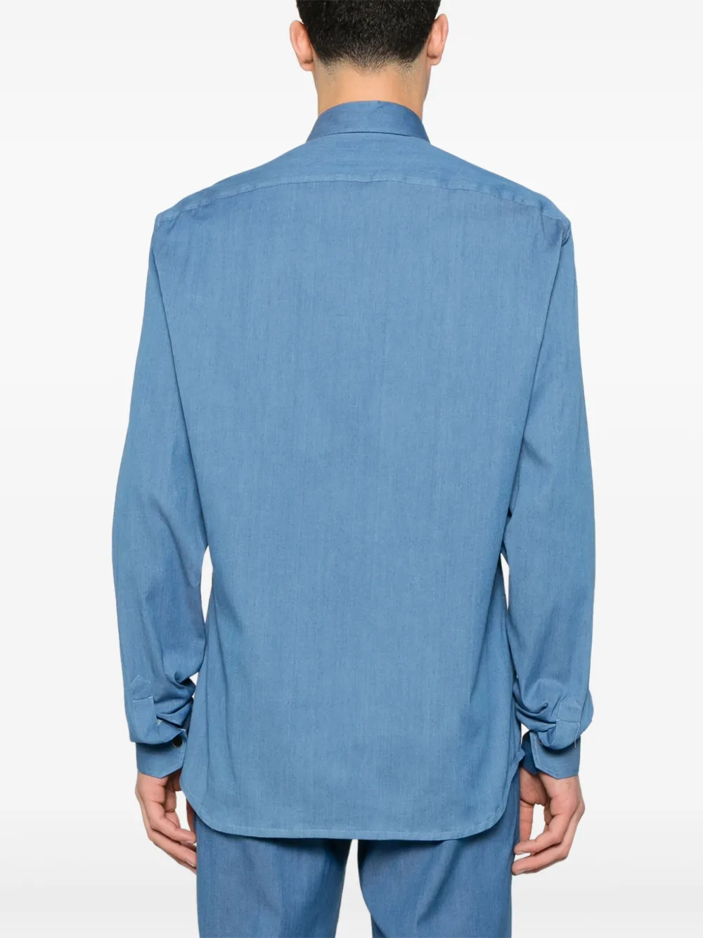KITON POINTED-COLLAR SHIRT 