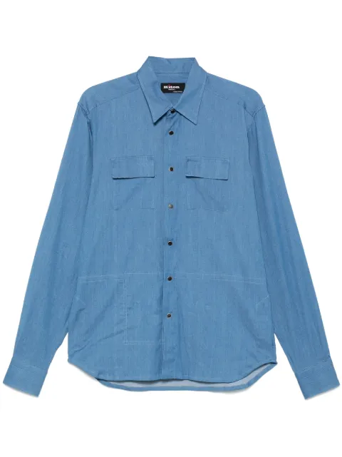 Kiton pointed-collar shirt