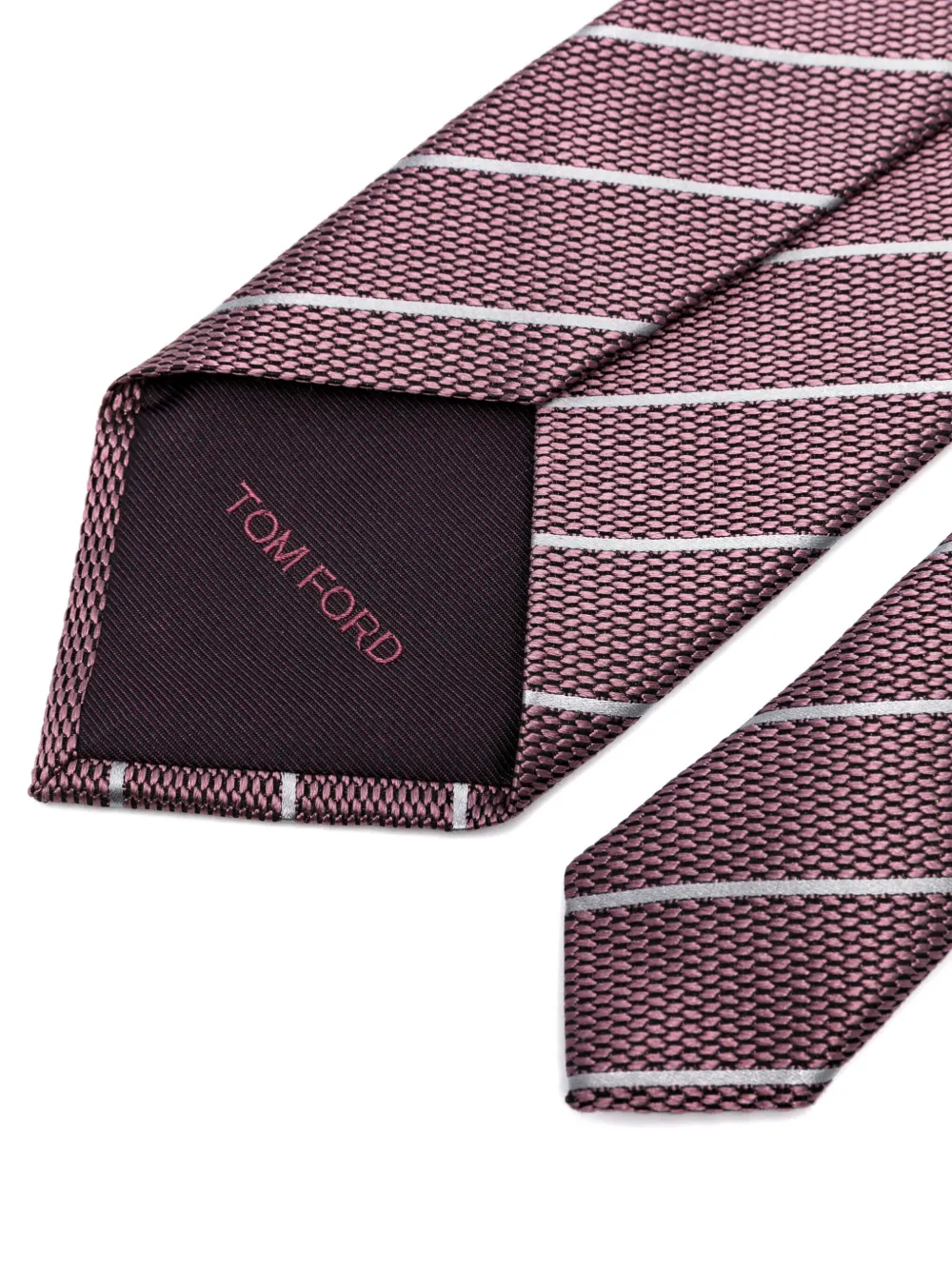 TOM FORD striped tie - Roze