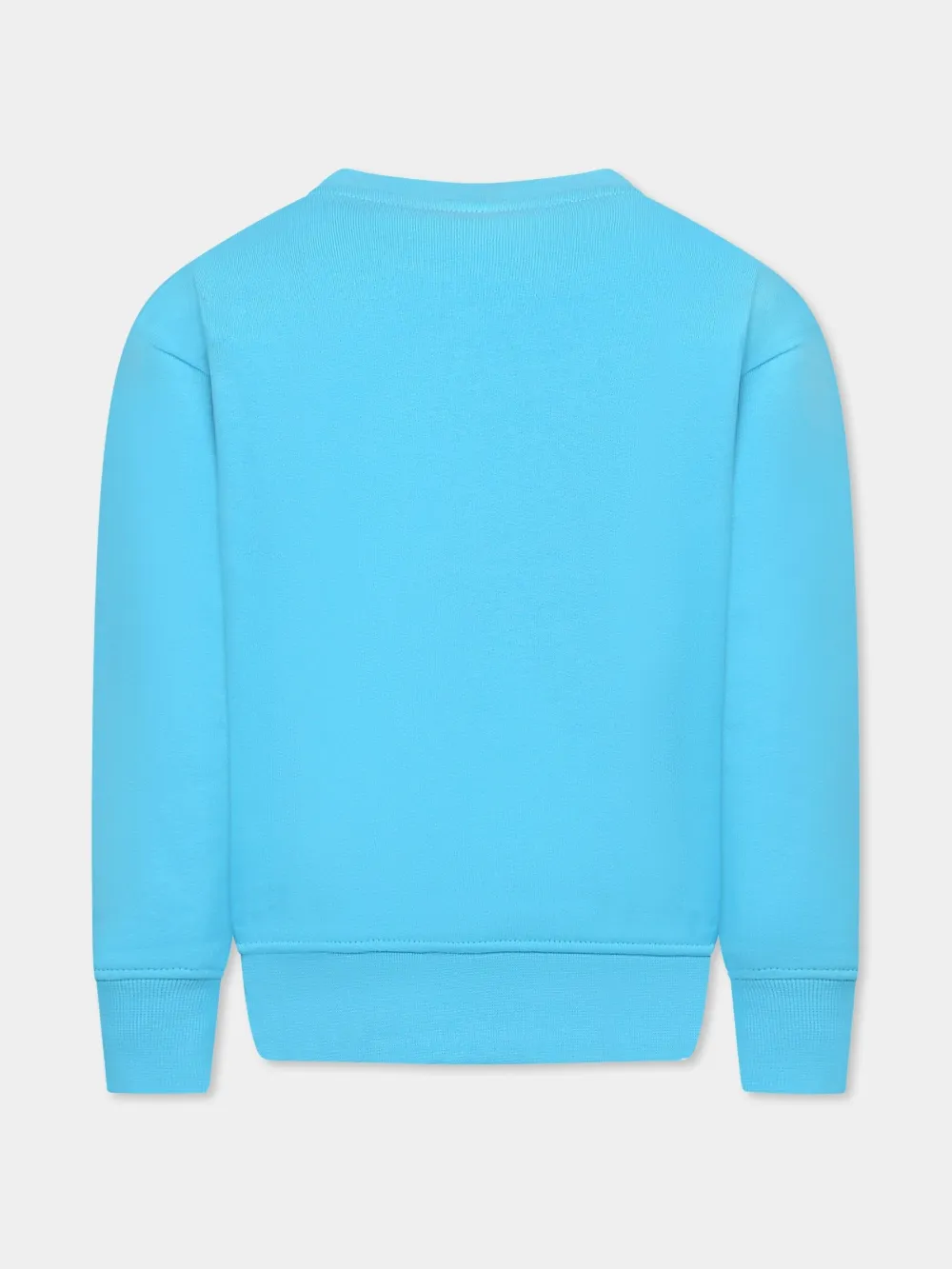 Shop Msgm Logo-print Sweatshirt In Blue