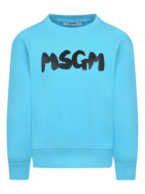 MSGM Kids logo-print sweatshirt