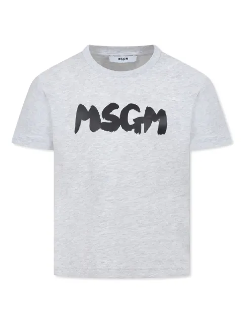 MSGM Kids playera con logo estampado