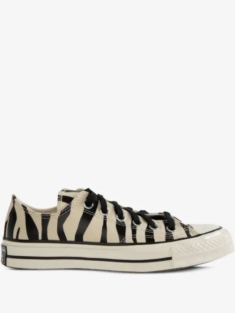Converse zebra pattern trainers