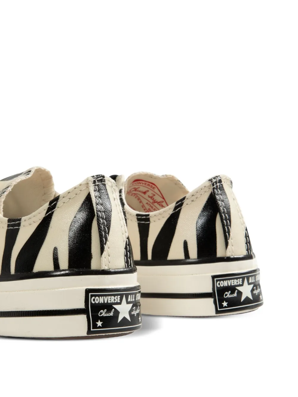 Converse zebra pattern trainers Neutrals