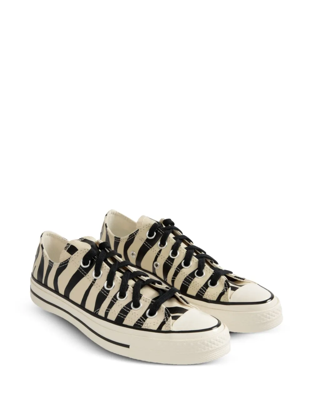 Converse zebra pattern trainers Neutrals