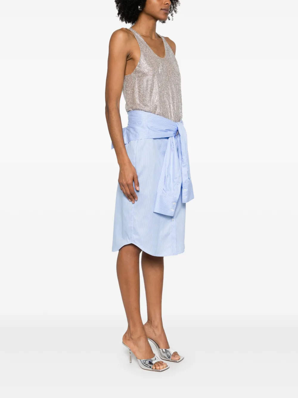 Giuseppe Di Morabito Mini-jurk verfraaid met stras Blauw