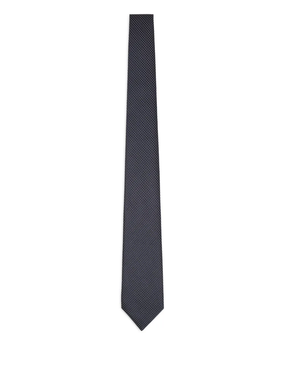 Emporio Armani cravate en soie à pois | noir | Image 1