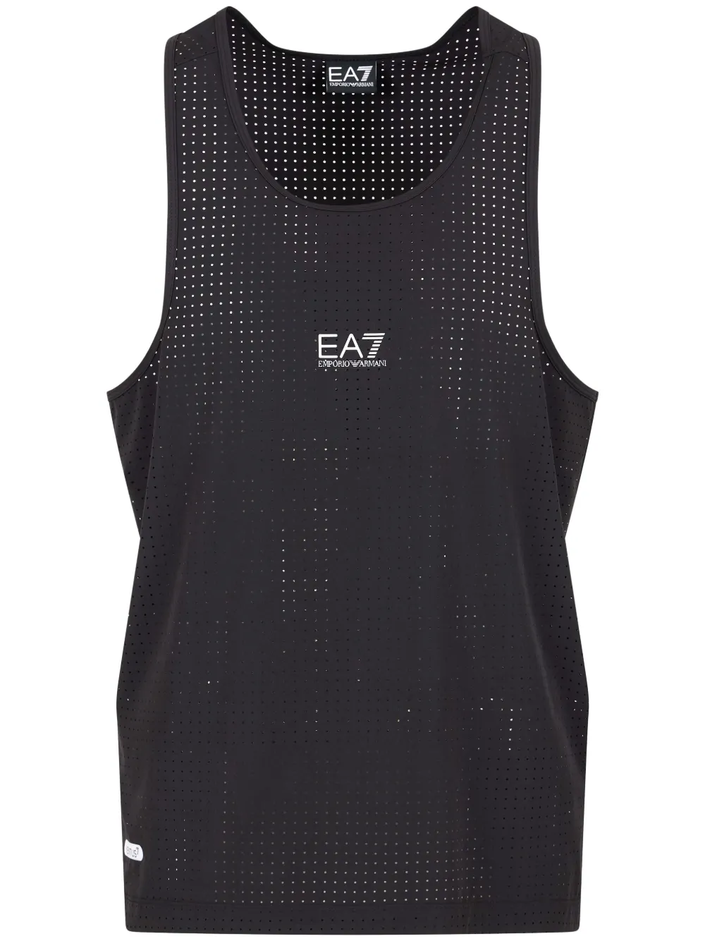 Ea7 Emporio Armani Top con stampa logo - Nero
