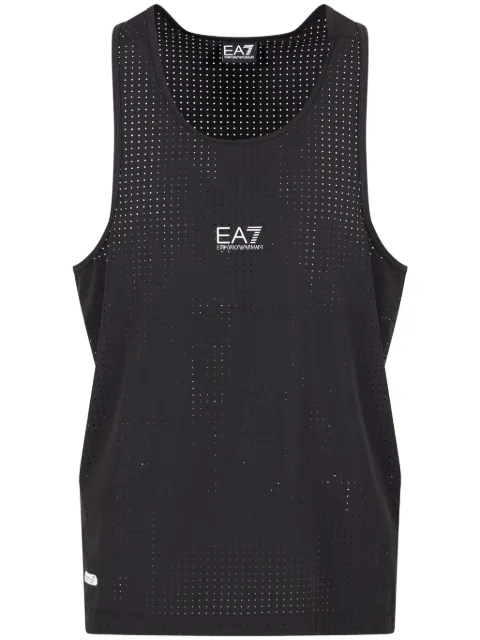 Ea7 Emporio Armani logo-print tank top