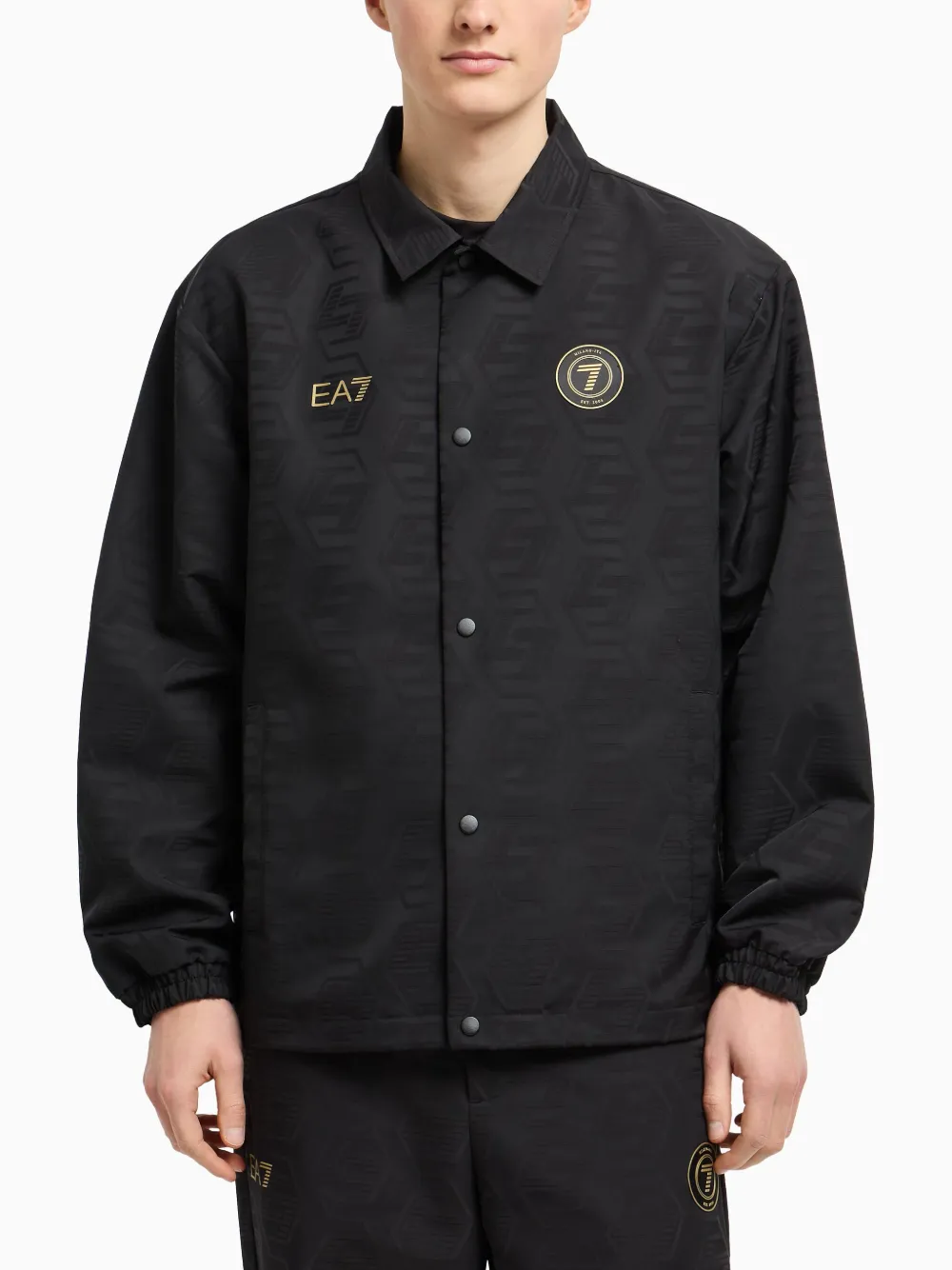 Ea7 Emporio Armani Soccer sport jacket - Zwart