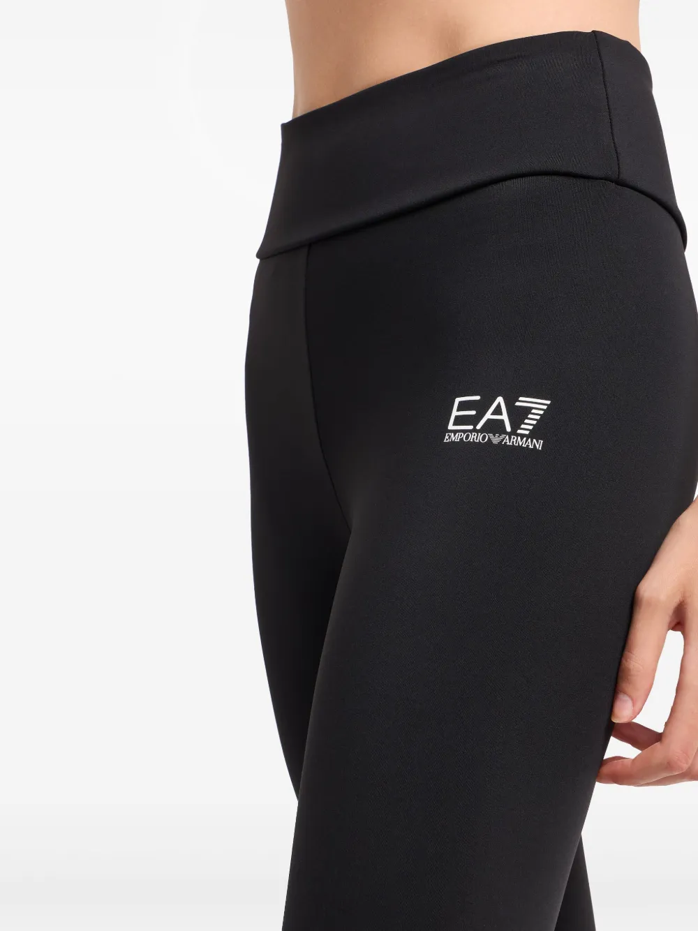 Ea7 Emporio Armani Legging met logoprint Zwart