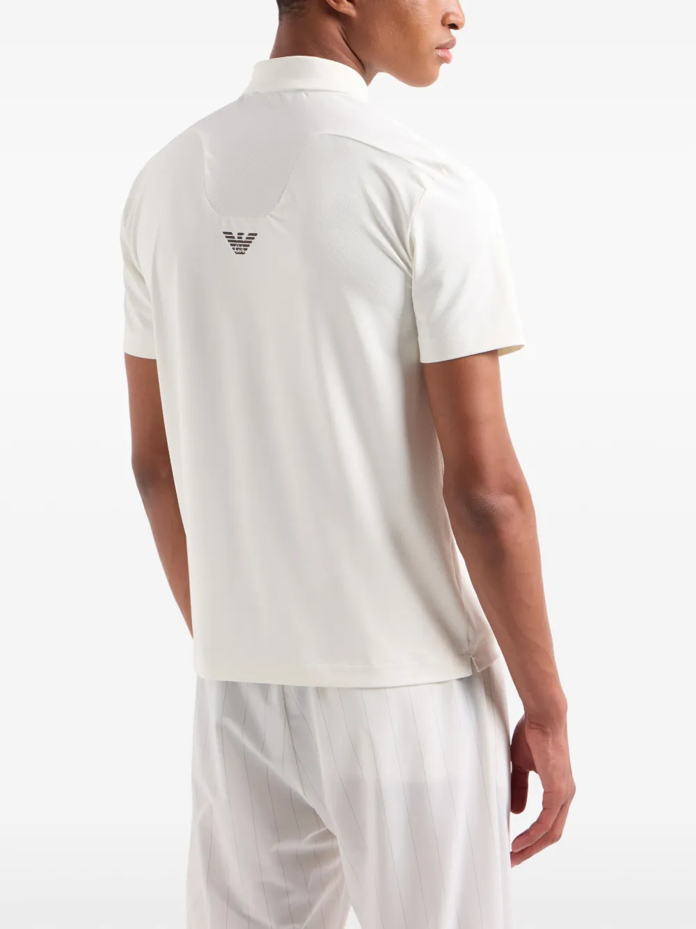 Ea7 Emporio Armani Poloshirt met logo-applicatie Wit