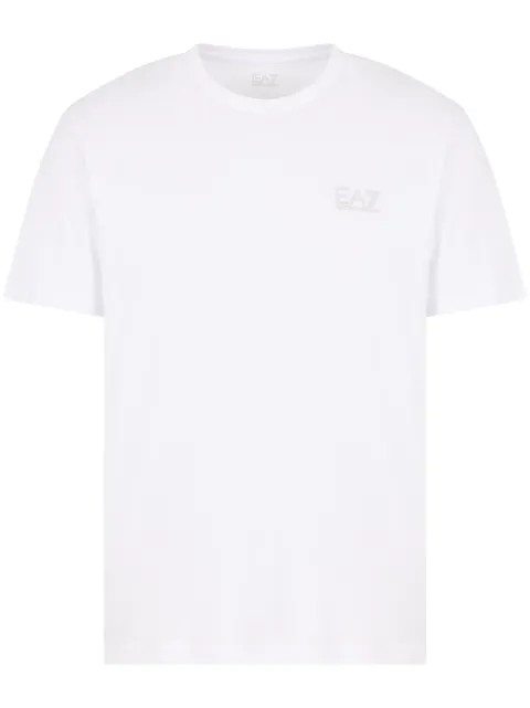 Ea7 Emporio Armani logo-appliqué T-shirt     