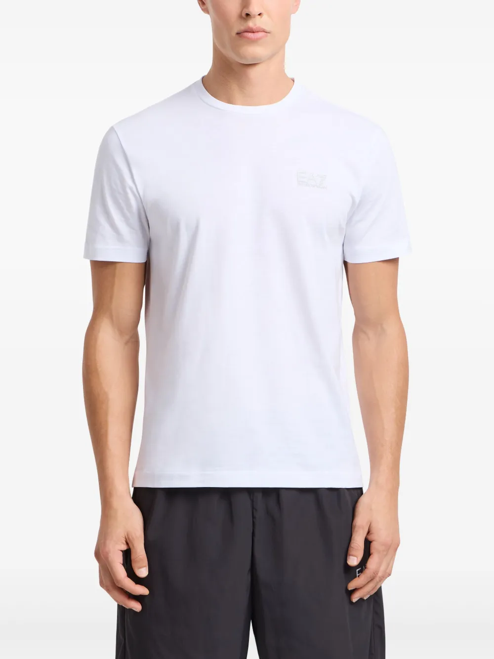 Ea7 Emporio Armani T-shirt met logo-applicatie - Wit