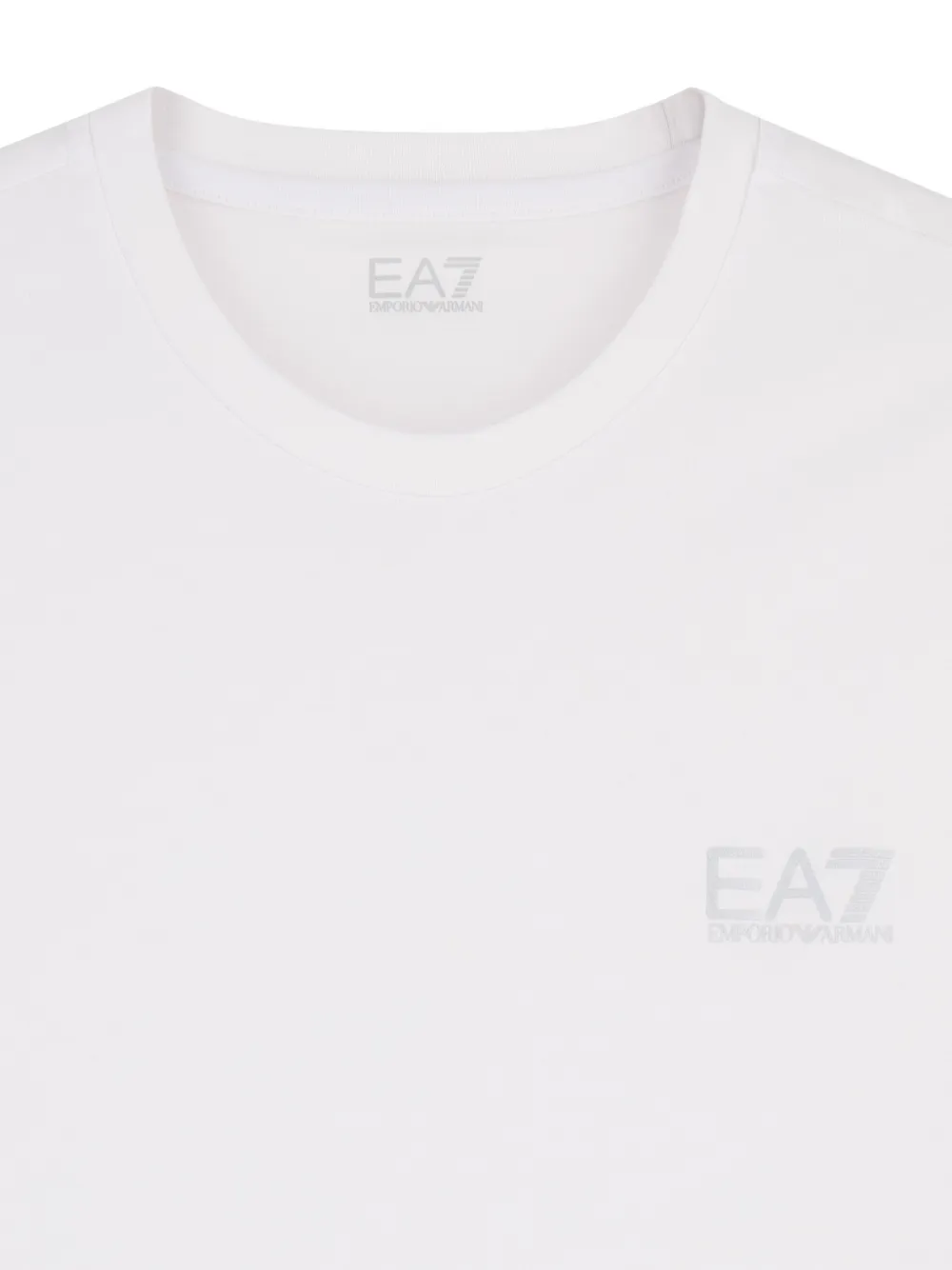 Ea7 Emporio Armani T-shirt met logo-applicatie Wit