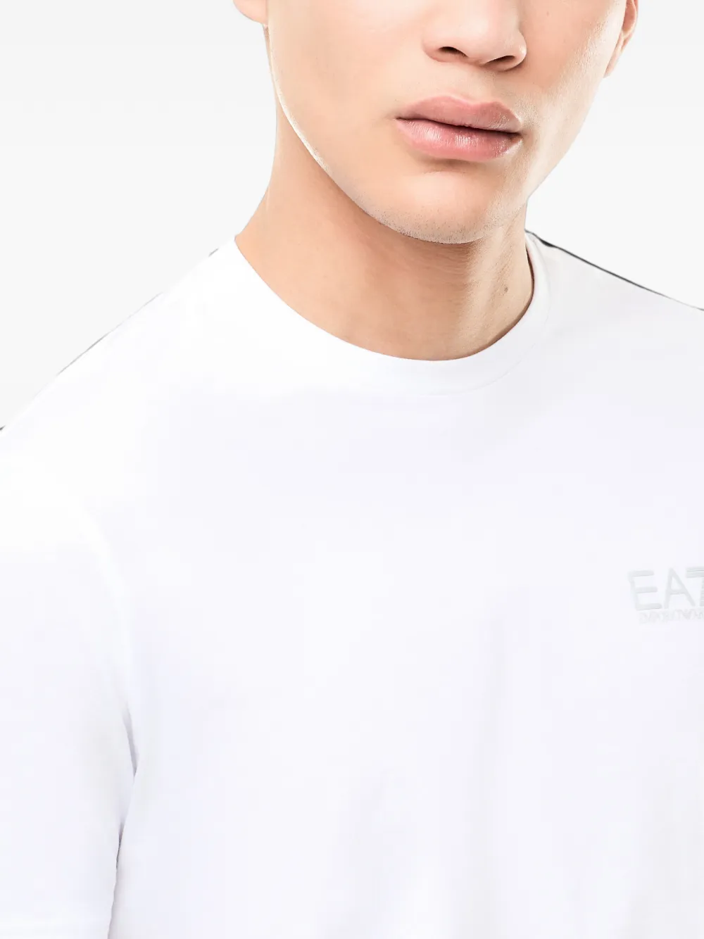 Ea7 Emporio Armani T-shirt met logo-applicatie Wit