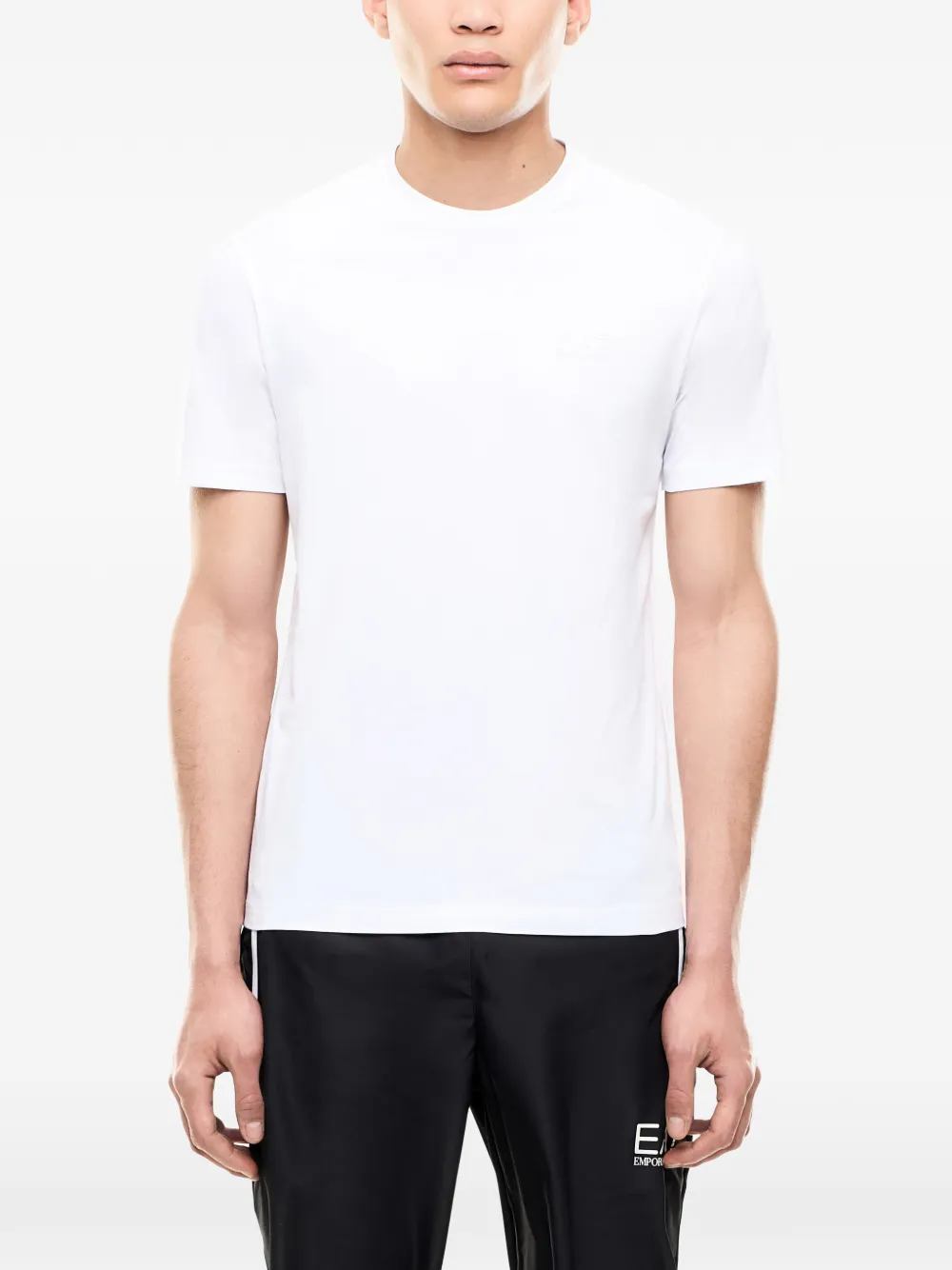 Ea7 Emporio Armani T-shirt met logo-applicatie Wit