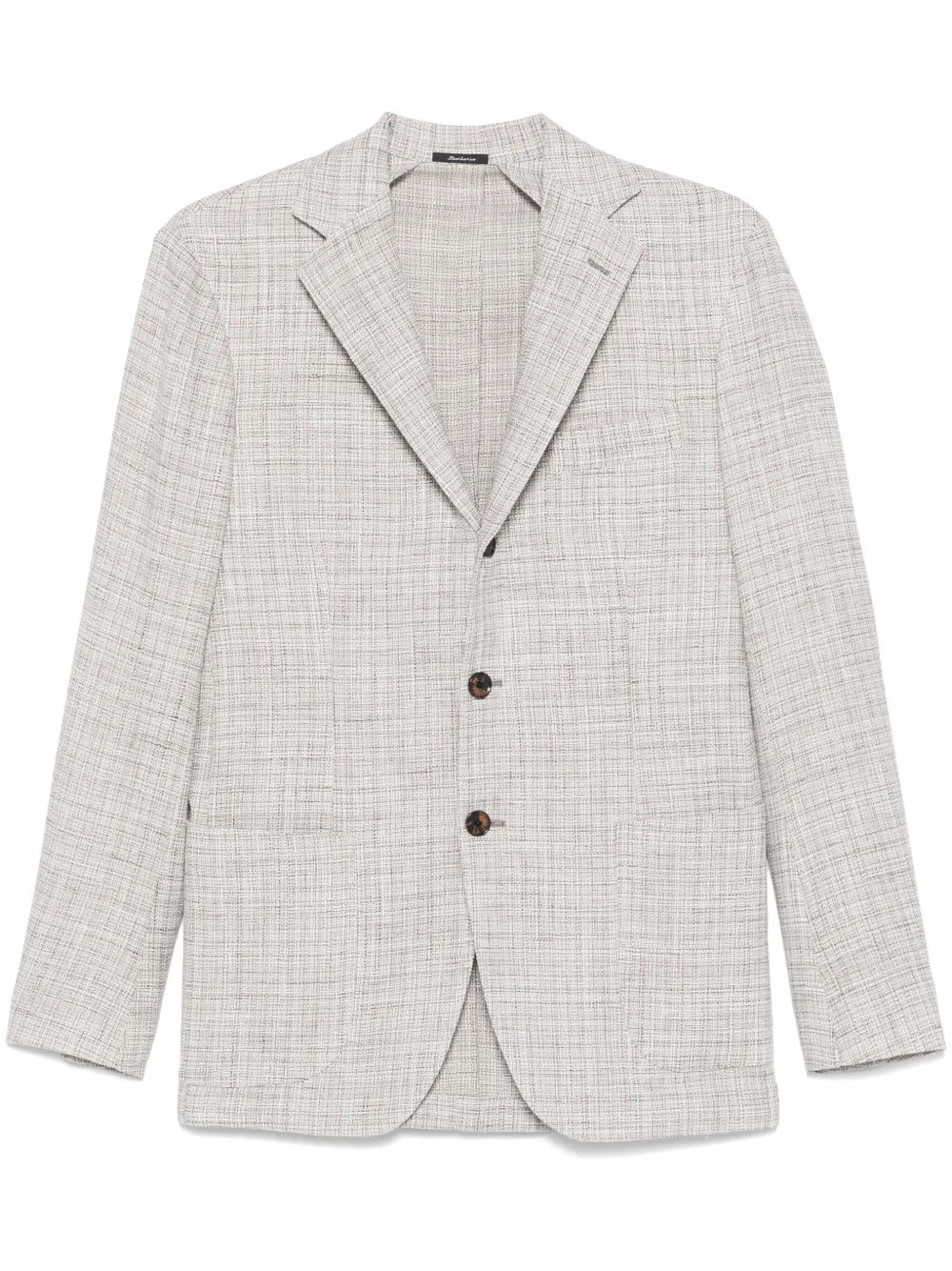 mélange-effect blazer