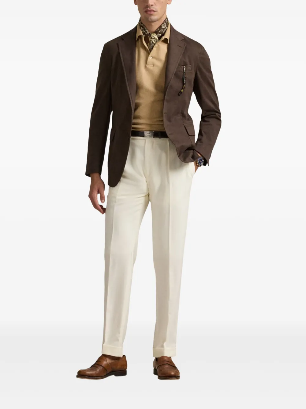 Polo Ralph Lauren single-breasted blazer - Bruin