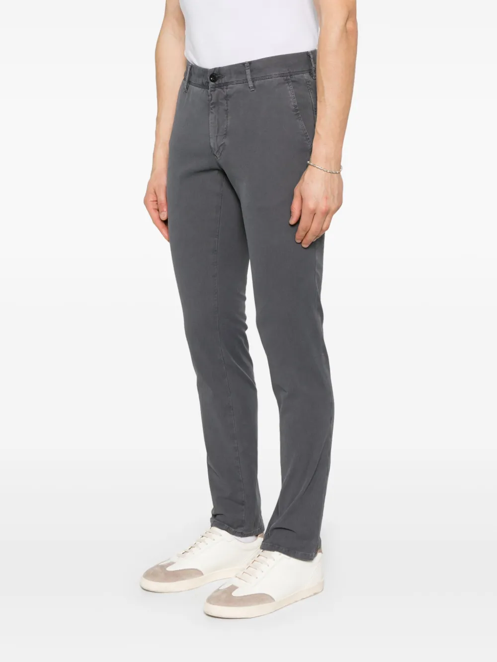 Incotex Broek met toelopende pijpen Blauw