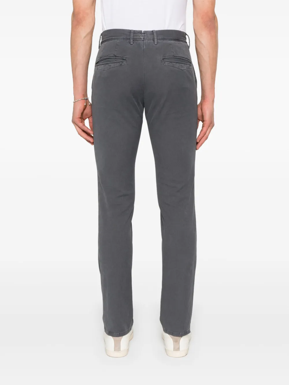 Incotex Broek met toelopende pijpen Blauw