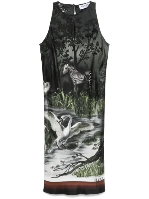 The Attico smoke night-print mini dress 250WCA00389SSS015PR - 0