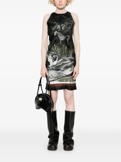 The Attico smoke night-print mini dress 250WCA00389SSS015PR - 1