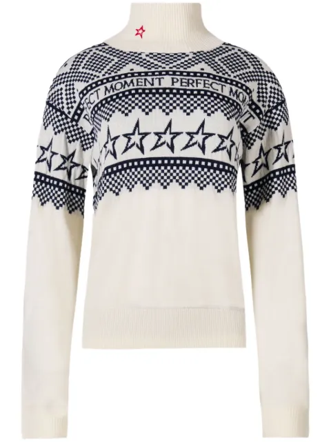 Perfect Moment intarsia-knit sweater
