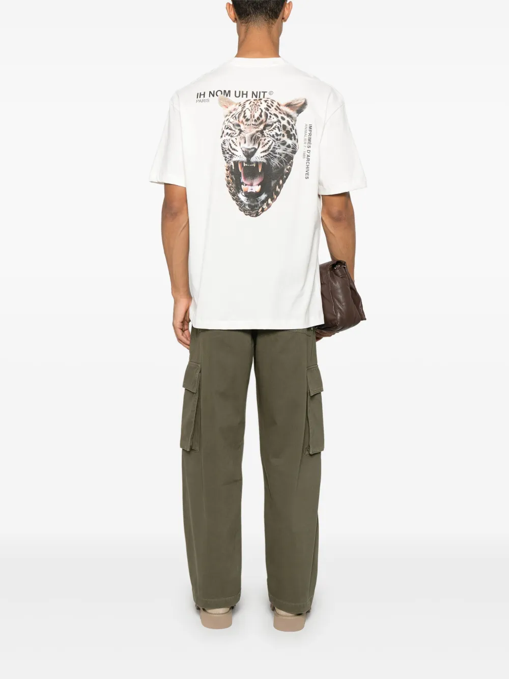 Ih Nom Uh Nit Leopard T-shirt - Wit