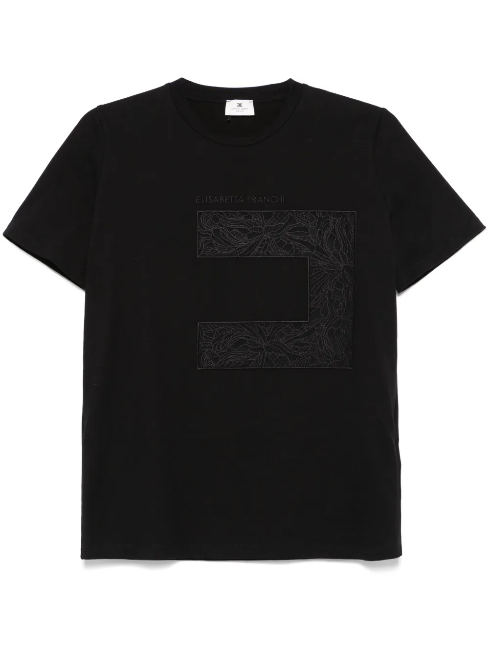 Elisabetta Franchi playera con logo | negro | Image 1