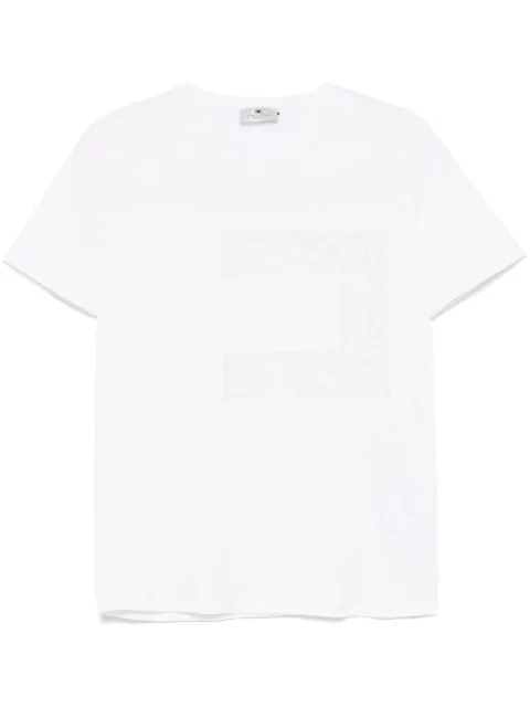Elisabetta Franchi voile-logo jersey T-shirt