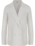 ASPESI double-breasted cotton blazer - White