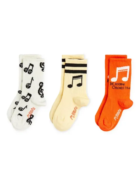 Mini Rodini set de calcetines Musical Note