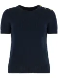 Lauren Ralph Lauren ribbed-knit T-shirt - Blue