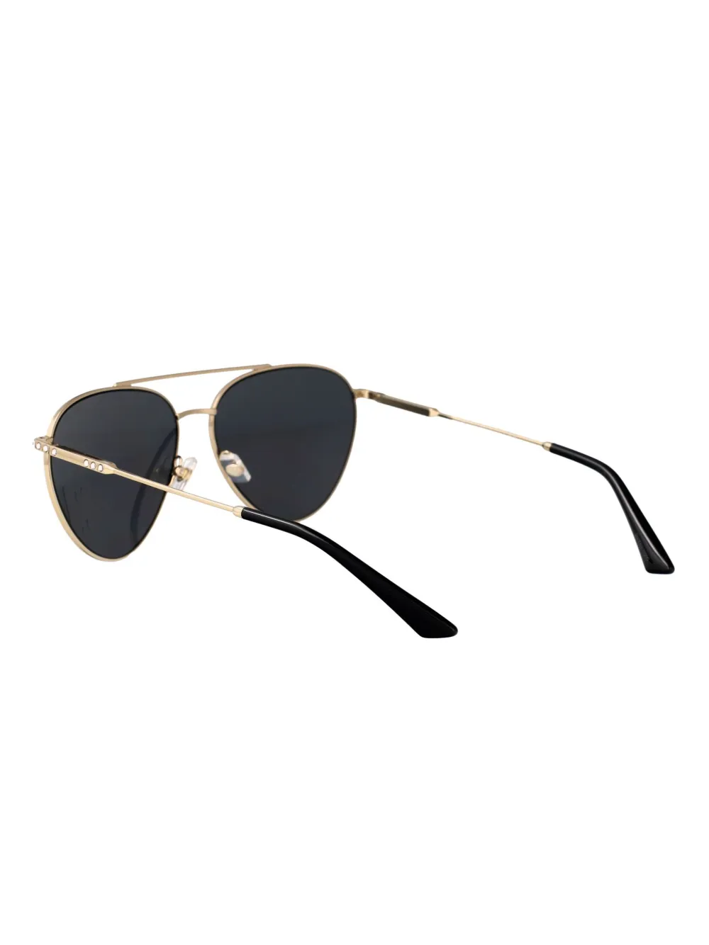 Jimmy Choo Eyewear Zonnebril met gegraveerd logo Goud