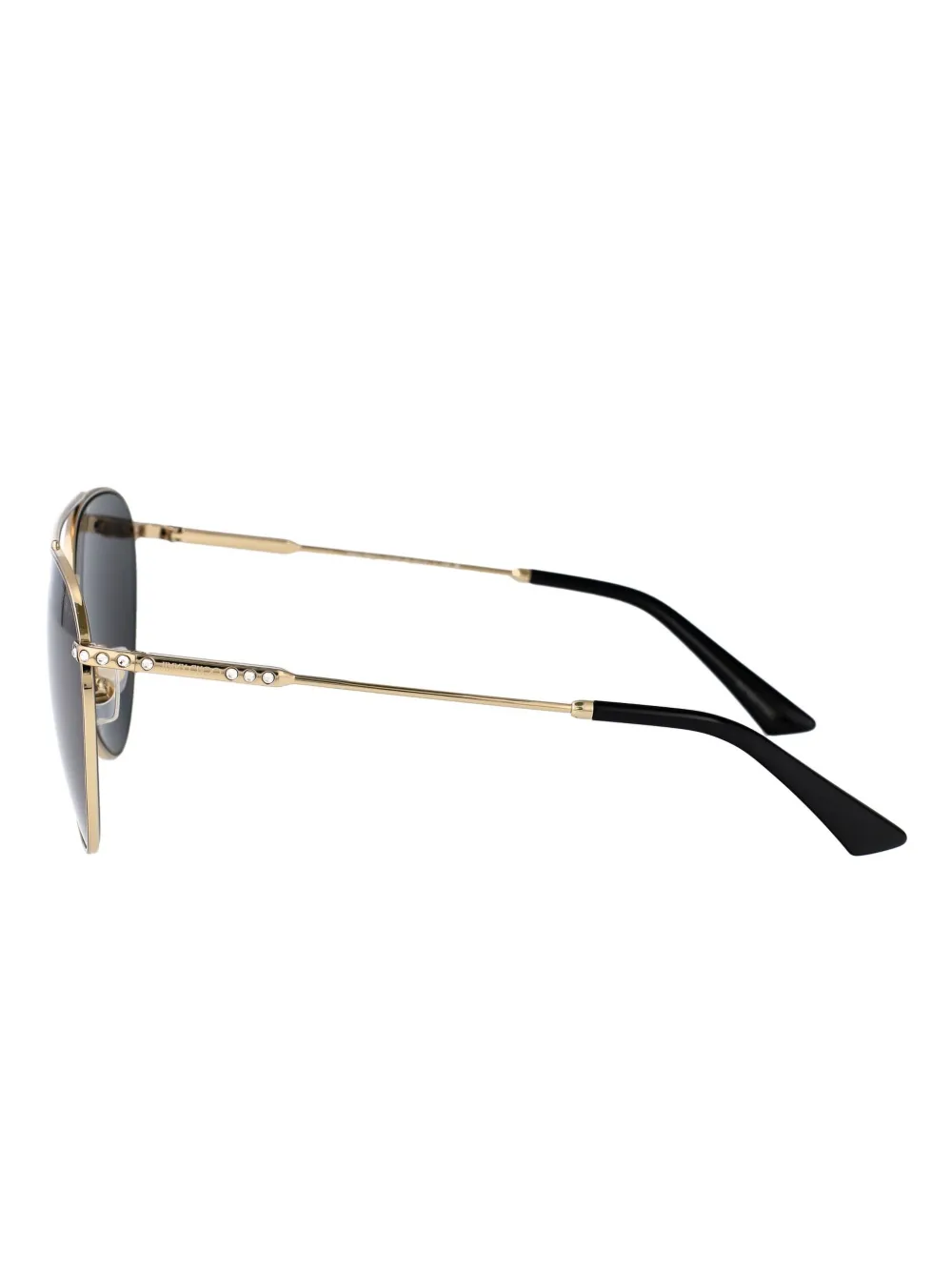 Jimmy Choo Eyewear Zonnebril met gegraveerd logo Goud