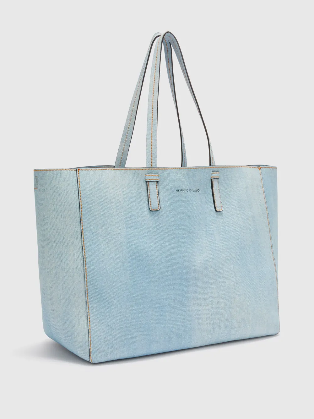 Ermanno Scervino Shopper met logoprint Blauw
