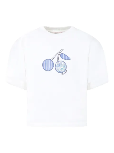 Bonpoint logo-embroidered cotton t-shirt 