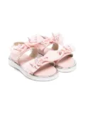 BabyWalker organza-bow sandals - Pink