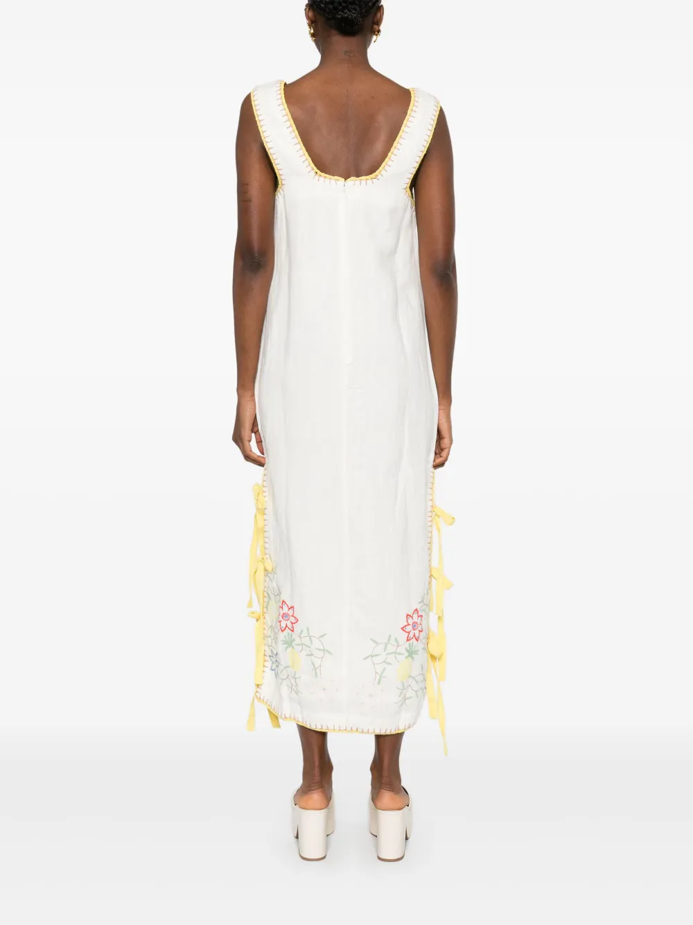 ALEMAIS Olivia maxi-jurk Beige