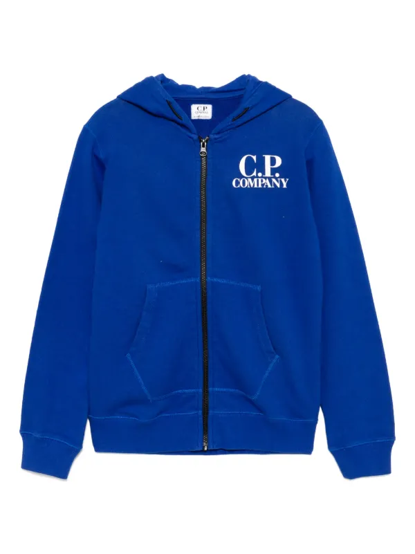 Company Kids Goggles-detail Hoodie Blue FARFETCH IN