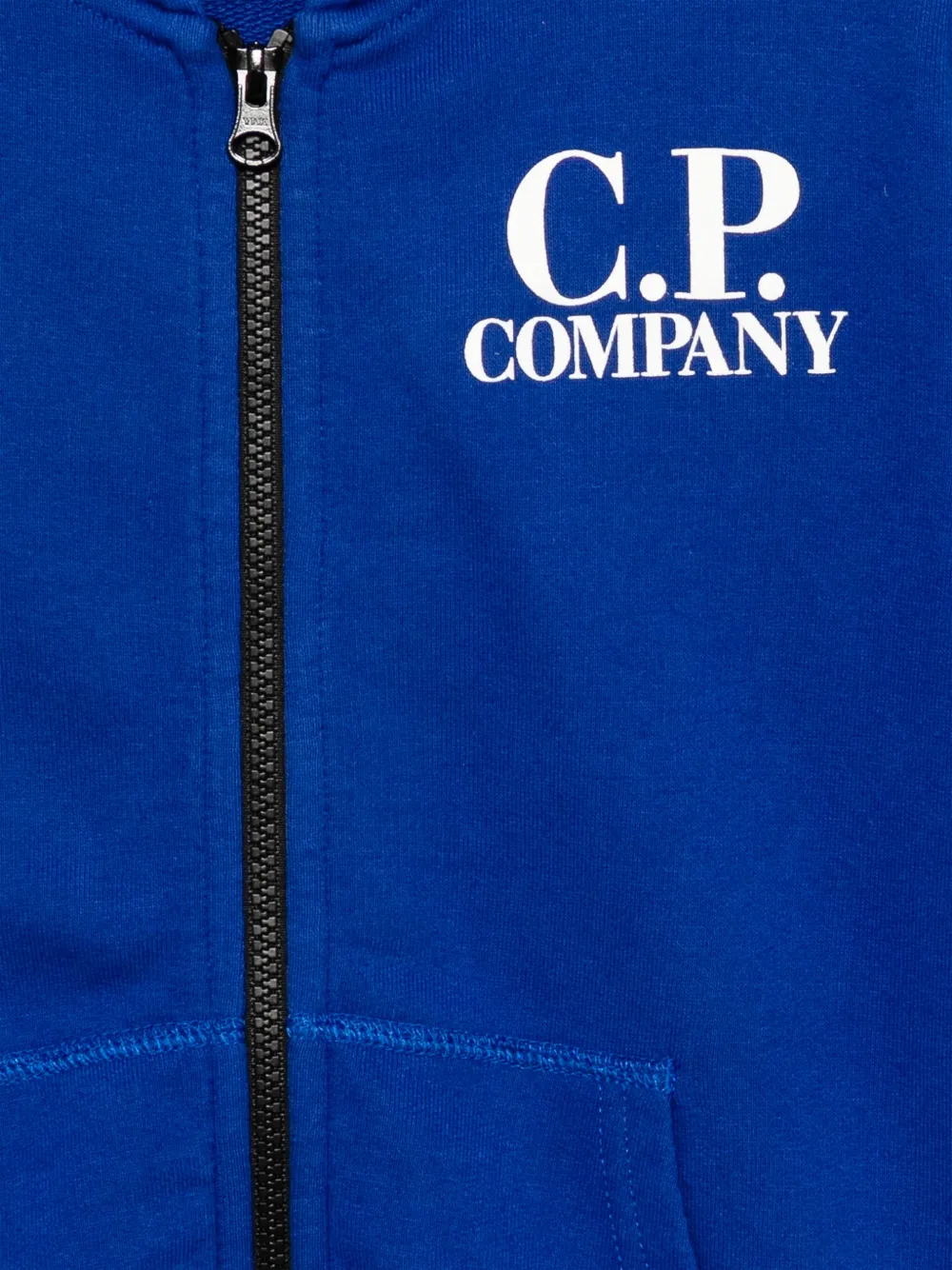 C.P. Company Kids Hoodie met goggle-detail Blauw