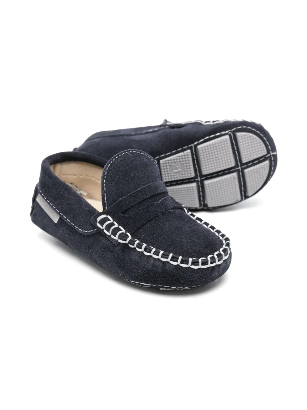 BabyWalker Suède loafers - Blauw