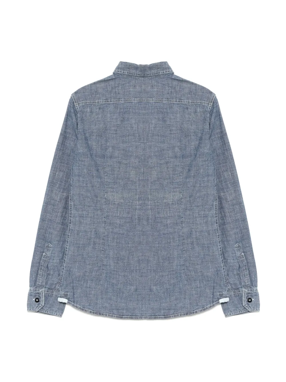 Stone Island Junior logo denim shirt | Boys Shirts | Image 2
