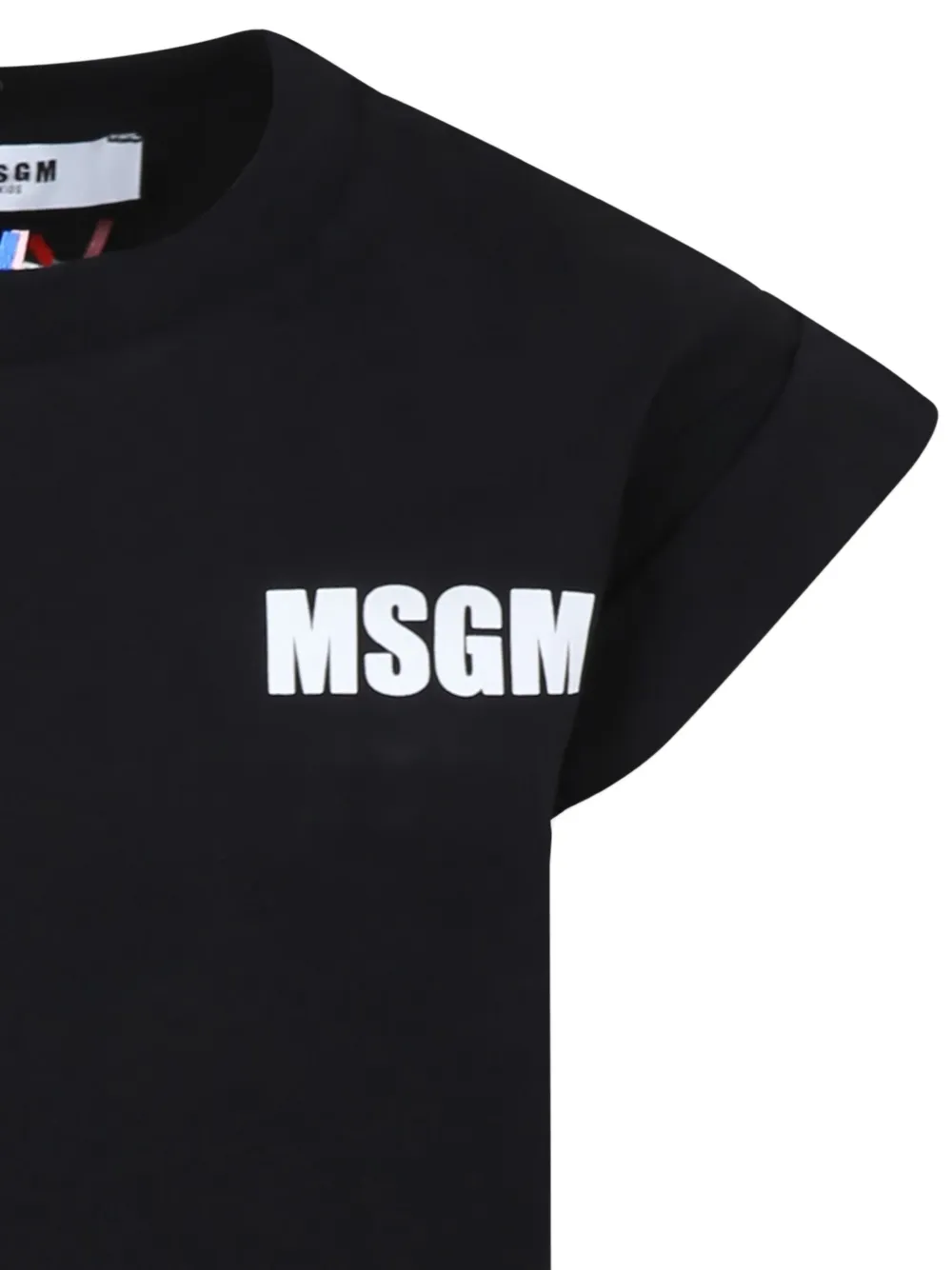 MSGM Kids T-shirt met logoprint Zwart
